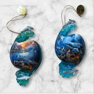 NEW Bradford Edition, Christian Riese Lassen, Above & Below 1st Issue Ornaments‎